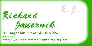 richard jauernik business card