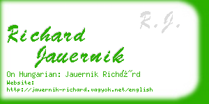 richard jauernik business card